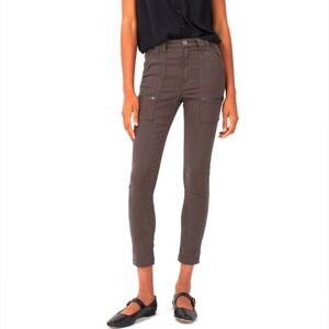 Joie High Rise Park Skinny Pants Storm Brown Size 25